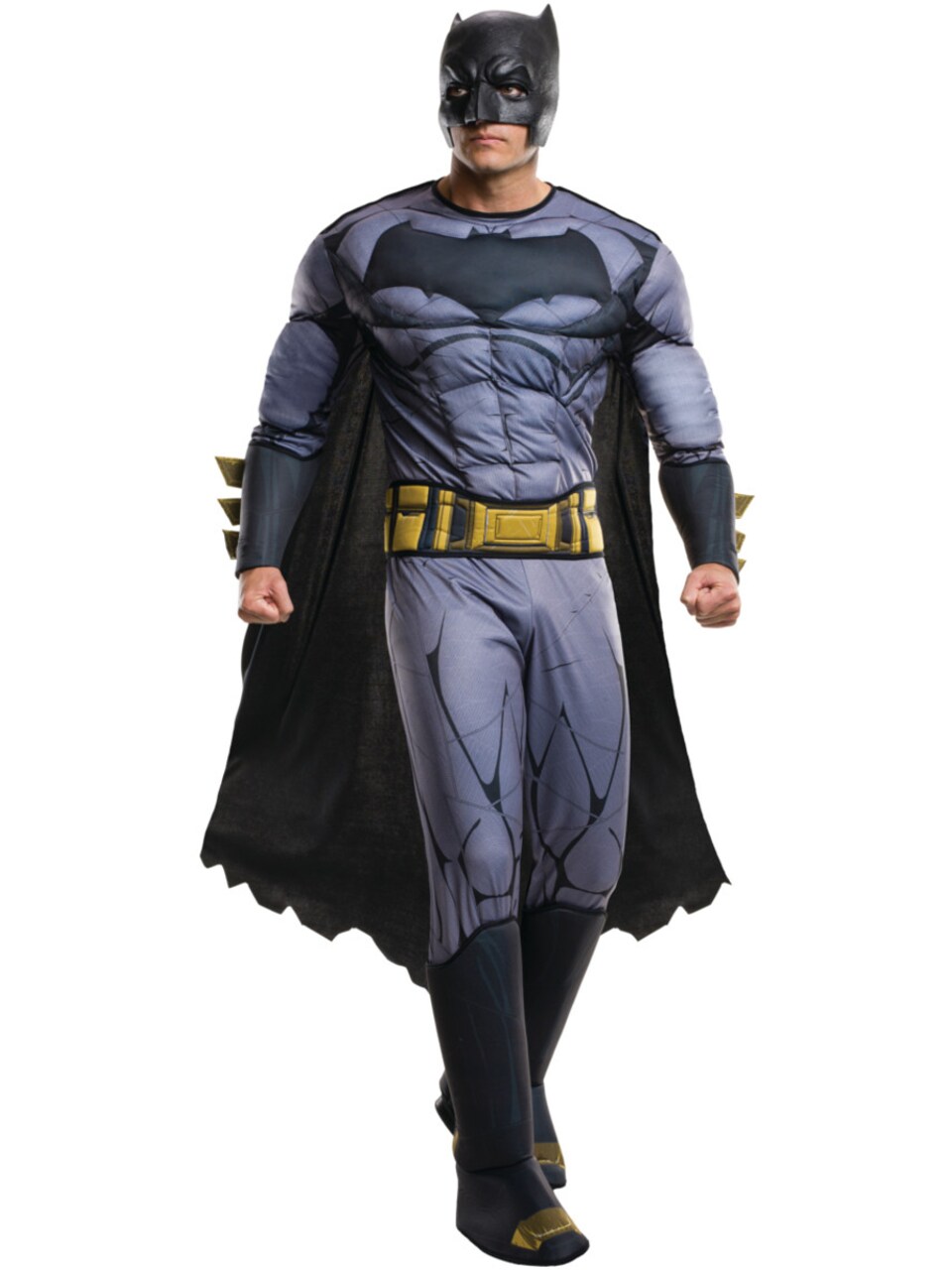 Adult's Mens Deluxe Batman Dawn Of Justice Padded Jumpsuit Costume